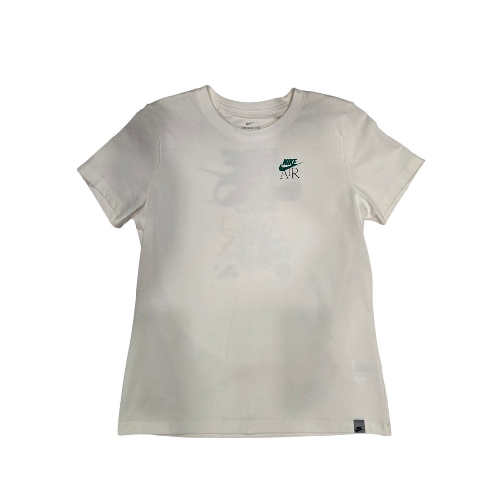 Nike‎ Air Graphic T-Shirt White Green Logo Back Print Mens Medium